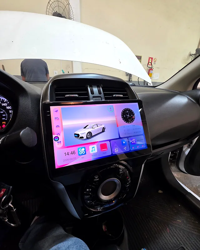 Central multimídia com CarPlay/Android Auto